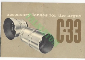 Vintage Argus C-33 Accessory Lenses - Picture 1 of 1
