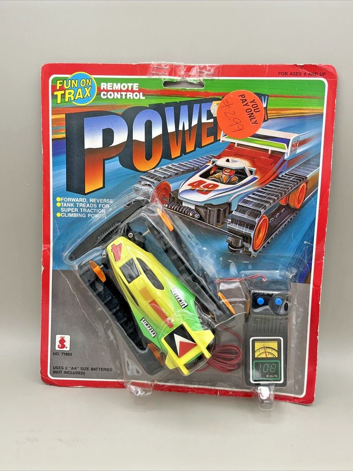 1991 Scientific Toys Hong Kong R/C PowerTrax NOS Remote Fun on Trax - Image 1 of 4