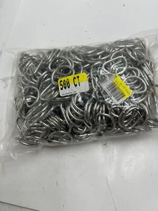 BAG OF 500 Metal D Ring 1" Dee Ring  Chrome 4521SS - Picture 1 of 7