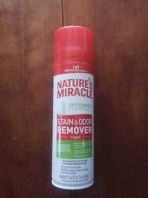  NATURE'S MIRACLE STAIN& ODOR REMOVER Foam Formula ,disinfectantFor Dogs 17.5 oz - Image 1 of 4