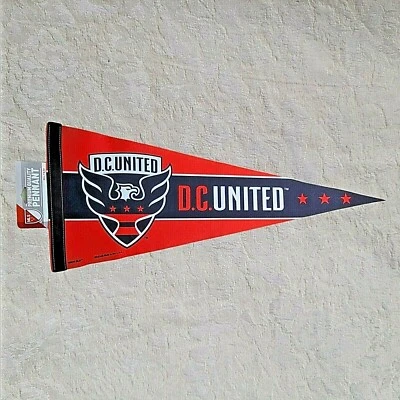 DC United MLS Equipo de Fútbol Premium Fieltro Coleccionista Banderín Roll N Go EE. UU. 2016 Nuevo Foto 1 de 4