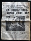 July 24,1934 Herald Examiner Newspaper Dillinger caught