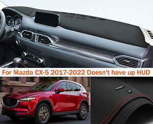 For Mazda CX-5 2017-2024 Leather Dash Mat Dashboard Cover Dashmat Interior Pad