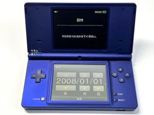 Nintendo DSi Blu Metallizzato TWL-001 Sistema Portatile Regione Giapponese Testato - Foto 1 di 12