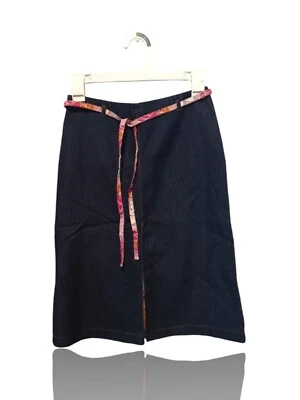 Falda vaquera My Michelle Juniors talla 5/6 hasta la rodilla, con cinturón. NS-16 Foto 1 de 4