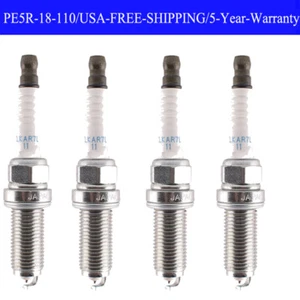 4Pcs Spark Plugs Fit For 2013-2021 CX-3 CX-5 Mazda6 Mazda3 PE5R-18-110 - Picture 1 of 4