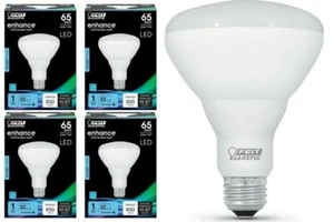 FEIT ELECTRIC BR30DM/950CA BR30 5K LED (4PK) UPC #017801435801 - BRAND NEW - Picture 1 of 1