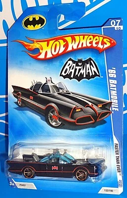 Бэтмобиль Hot Wheels 2009 серия Faster Than Ever No133 '66 черный с FTE - Изображение 1 из 2