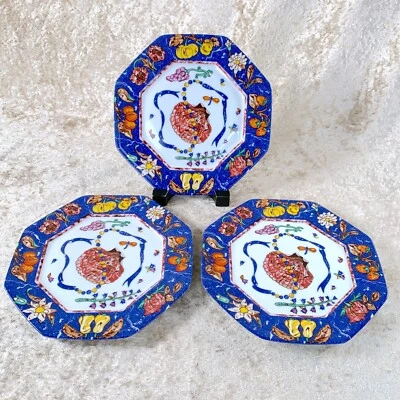 Juego de 3 vajilla de porcelana Hermes Pierres d'Orient et d'Occident Plate 16 cm Foto 1 de 4