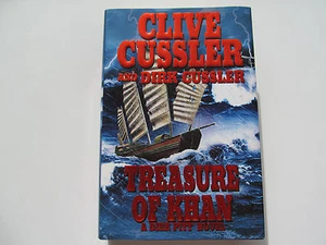 TREASURE OF KHAN Clive Cussler Dirk Pitt hardcover hardback book w/ dust jacket - Imagen 1 de 2