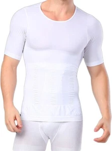 XL Herren Kompression Bauchweg Shirt Shaper Taillenformer Unterhemd Mieder Weste - Bild 1 von 3