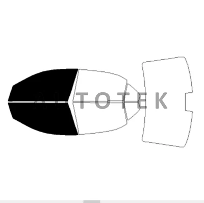 Película precortada ventanas delanteras de dos puertas cualquier tono para Lincoln Zephyr 2006-2009 Foto 1 de 4