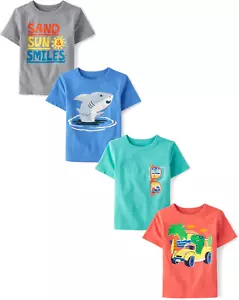 Baby Boys' and Toddler Assorted Everday Short Sleeve Graphic T-Shirts,Multipacks - Picture 1 of 12