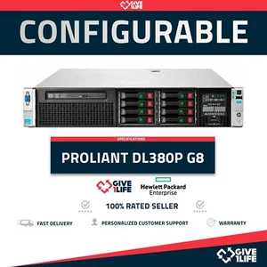 HP Proliant DL380P Gen8 8SFF CTO Configure to order - Imagen 1 de 2