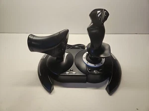Thrustmaster T-Flight Hotas One  Xbox 1 & Window Joystick Black Untested Used - Picture 1 of 7
