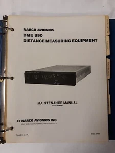 Narco DME 890 Distance Measuring Equipment Maintenance Manual Original - Foto 1 di 12