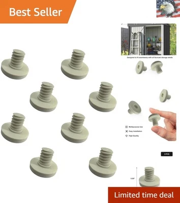 Instalación rápida 8 piezas pernos de repuesto ABS para cobertizos Suncast - estilo hexagonal Foto 1 de 4