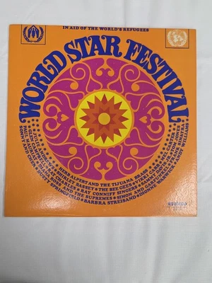 Vintage 1968 World Star Festival LP Various Artists Vocal UNHCR Columbia Stereo - Image 1 of 4