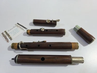 Антикварная классическая частично восстановленная флейта Martin Freres Paris Cocuswood 4 клавиши - Изображение 1 из 4