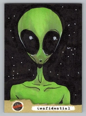 UFO: 2 Alien Archives. James Dickson Alien Sketch Card. Long Dog Cards 2025 - Image 1 of 2