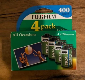 FujiFilm X-TRA 400 Speed 35mm Film 4 Pack 4x24 Color Sealed All Occasions NEW - Picture 1 of 6