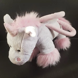 The Petting Zoo Pink White XL Plush Purse Bag Soft Stuffed Animal 18" L x 9" H - Picture 1 of 7