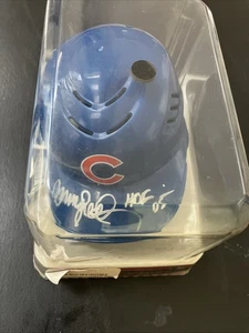 RYNE SANDBERG CUBS-RAWLINGS 'COOLFLO' SIGNED 'HOF 05'  MINI HELMET PSA #AE98099 - Picture 1 of 9