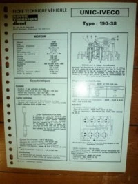 190-38 - Fiche Technique Iveco - Photo 1/1