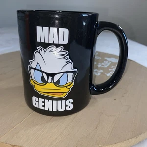 Taza de té de café Donald Duck Mad Genius cara levantada parques de Disney doble cara 16 oz - Imagen 1 de 6