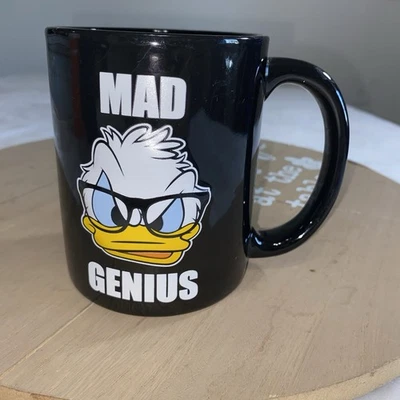 Donald Duck Mad Genius кофейная чайная чашка с поднятым лицом Disney Parks двусторонняя 16 унций - Изображение 1 из 4