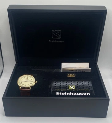 Reloj Steinhausen Hombre Movimiento Suizo LWG1210 CON CAJA USADO ENVÍO GRATUITO Foto 1 de 4