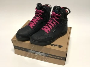 SHIMA Rebel WP Waterproof Motorcycle Boots Women Size 8.5 - Picture 1 of 14