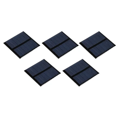 5 x Mini Solarpanel Zelle 3V 125mA 0,375W 52mm x 52mm für Heimwerker Projekt - Bild 1 von 4