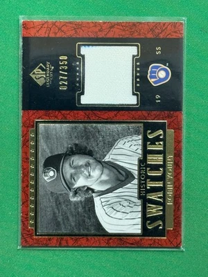 2003 Upper Deck SP Legendary Cuts Historic Swatches #J-RY Robin Yount /350 - Image 1 of 2