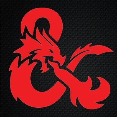 Dados DnD D&D Ampersand Dungeons Dragons logo RPG Foto 1 de 4