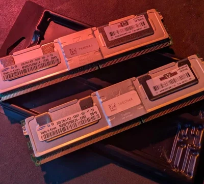 HP 397413-B21 – 1GB (2x512MB) DDR2 PC2-5300 ECC Registered Server RAM Kit - Image 1 of 4