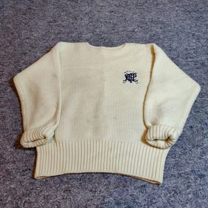 Vintage Polo Ralph Lauren Wolle bestickt Cricket Wappen Pullover Herren Medium - Bild 1 von 13