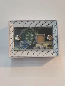 TV Prop mini display Doctor Who Robots Screen used sofa section with COA - Picture 1 of 4