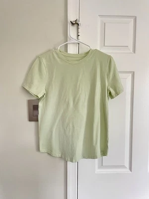 Lululemon Love Crew Short Sleeve Curved Hem T-Shirt Pima Cotton Mint Green Sz 8? - Image 1 of 4