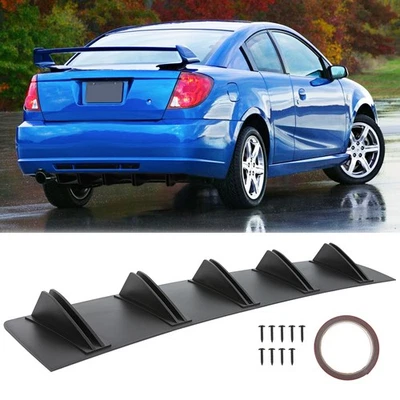 Rear Bumper Diffuser Shark 5 Fins Spoiler Lip Splitter For Saturn Ion 2003-2007 - Image 1 of 4