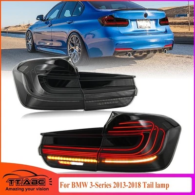 LED GTS Tail Lights Fit For BMW 3 Series F30 2013-2018  Rear Lamps Assembly Pair - Image 1 of 4