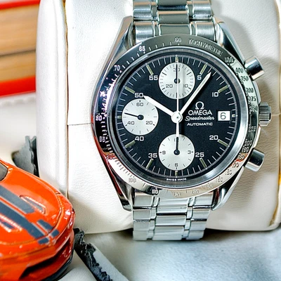 OMEGA Speedmaster Chronograph Auto Black Dial Mens Watch - Image 1 of 4