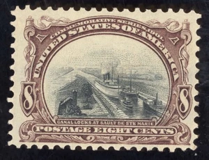US Scott 298 Mint NG 8c violet and black Pan-Am Expo Issue Lot E231 bhmstamps - Picture 1 of 2