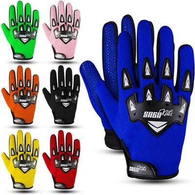Guantes de motocross para jóvenes - Protección de grado profesional para ciclistas de motocicletas y BMX | Alta... Foto 1 de 4