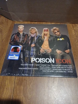 Poison - ICON -LP 2023 Universal Red & Black Vinyl NEW SEALED Foto 1 de 2