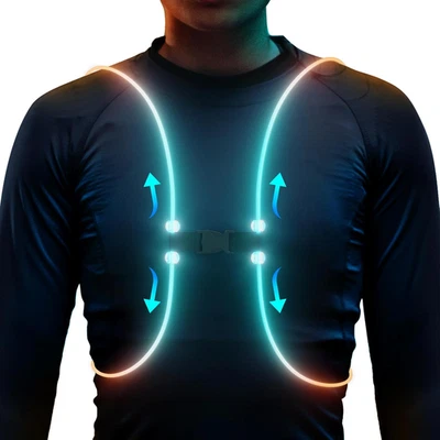 Reflective Running Vest Running Lights Runners Reflective Running Gear Walking - Image 1 of 4