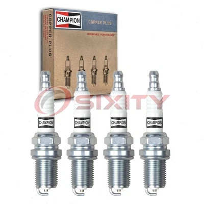 4 pc Champion Copper Plus Spark Plugs for 1992-1994 Dodge Colt 1.8L L4 xc - Image 1 of 4