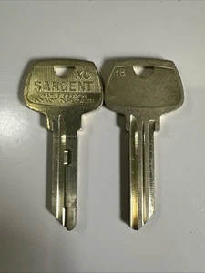 Sargent XC RB Key, uncut blank, ASSA ABLOY, HIGH SECURITY, DO NOT DUPLICATE, NOS - Picture 1 of 1