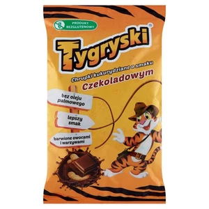 5908221100811 Tygryski Chrupki kukurydziane o smaku czekoladowym 70 g TBM - Bild 1 von 2