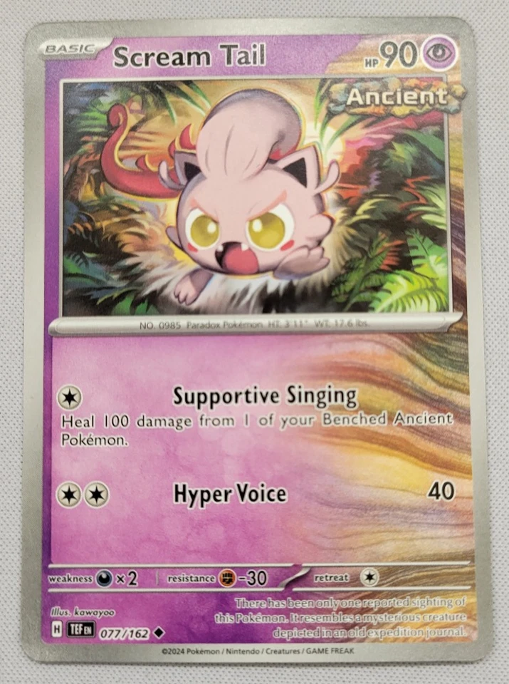 Scream Tail 077/162 Pokemon SV05: Temporal Forces Regular NM - Image 1 of 4